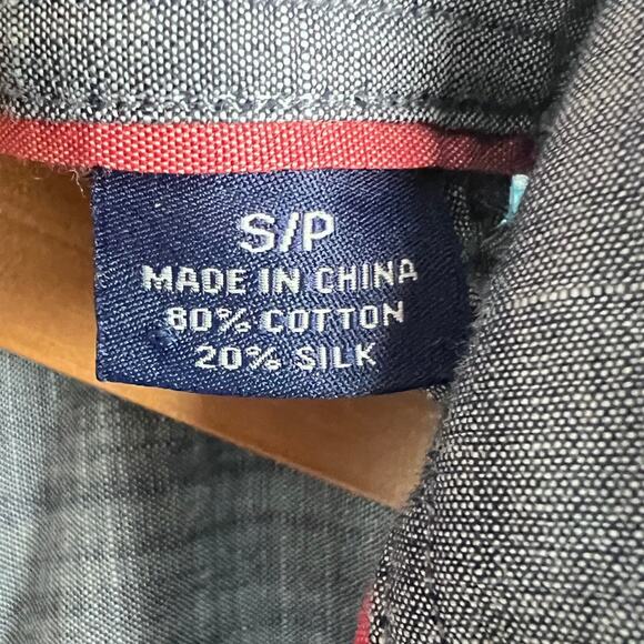 Tommy Bahama Men’s S Cotton Silk Blend Plaid Button Down Shirt Preppy Resort Dad - Picture 7 of 12